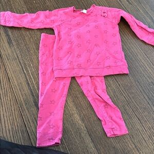Splendid Pink Star Pattern Kids Set